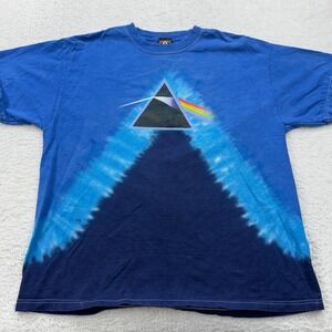 VTG Pink Floyd Dark Side of the Moon Tie Dye T Shirt Men L Rockware Concert Tee